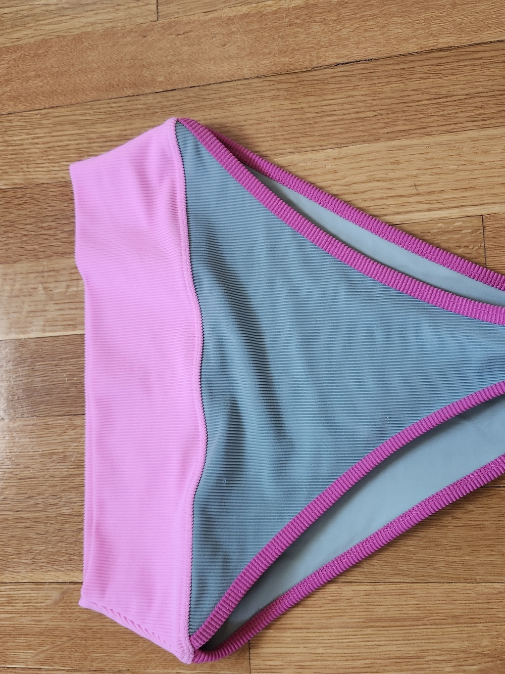Beach Riot Pink & Magenta Ribbed Bikini Set - Picture 2 of 4